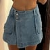 Denim skort