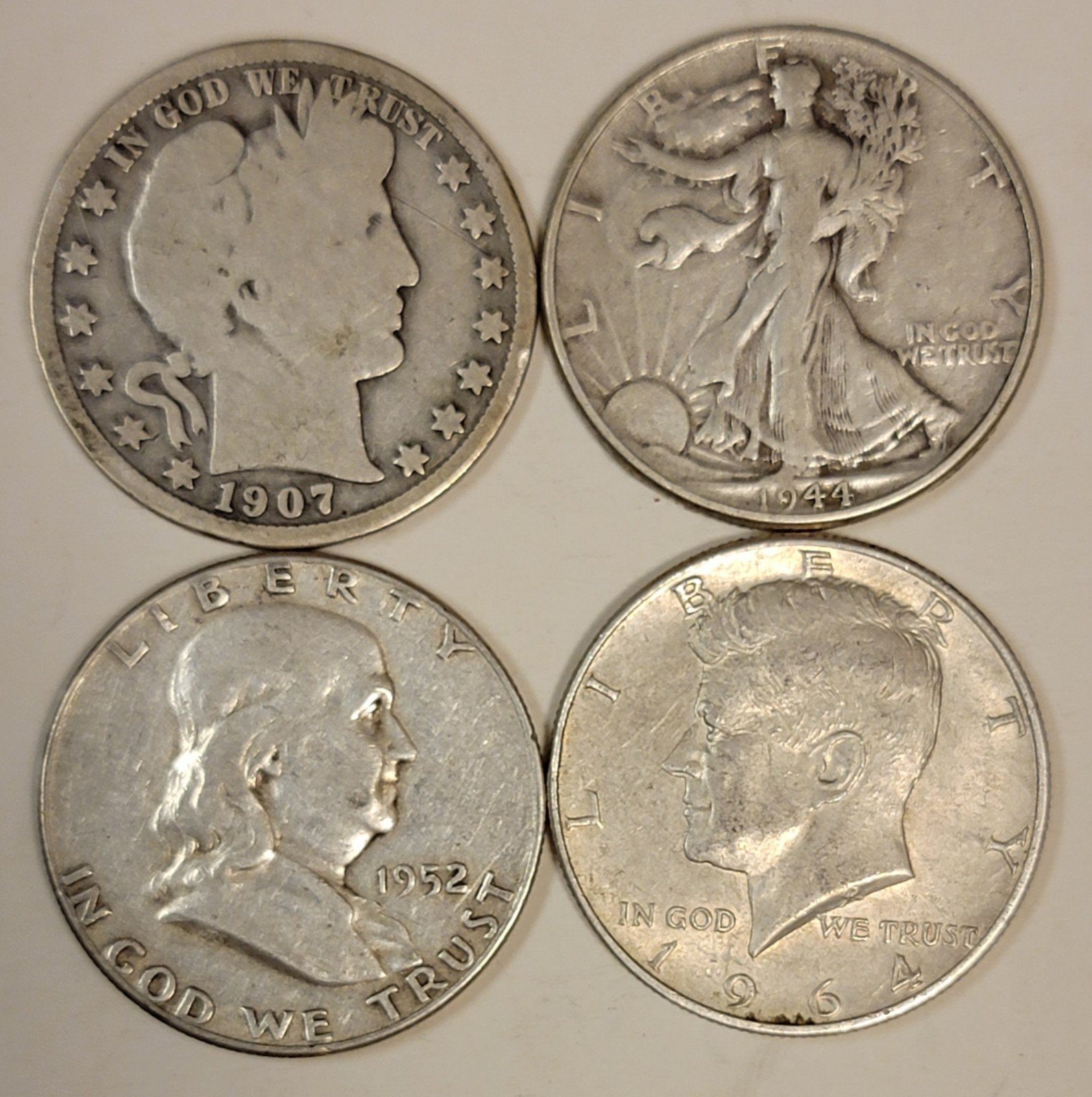 Silver Half Dollar Coins of Yesteryear