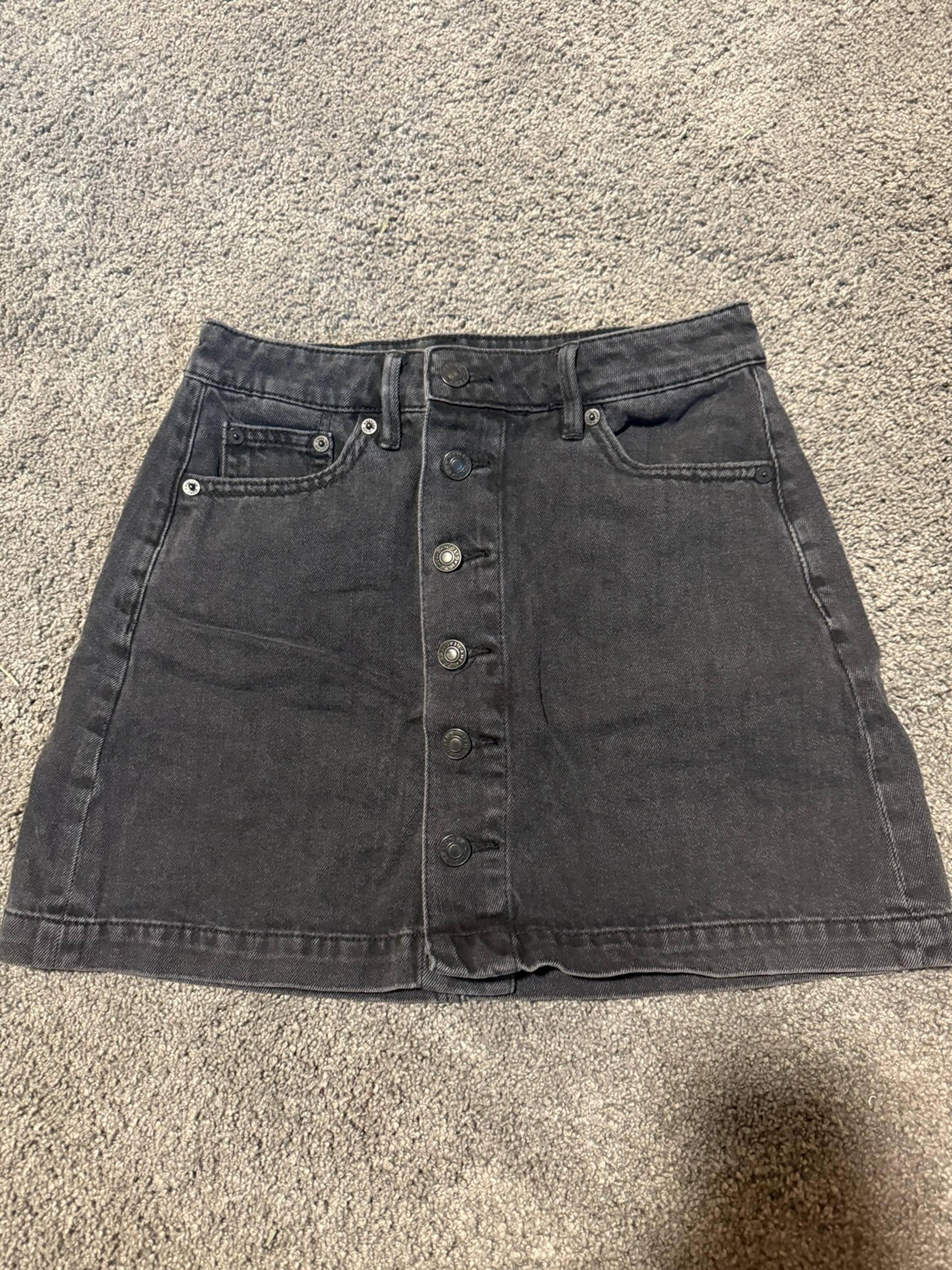 American Eagle super high rise a line Jean skirt