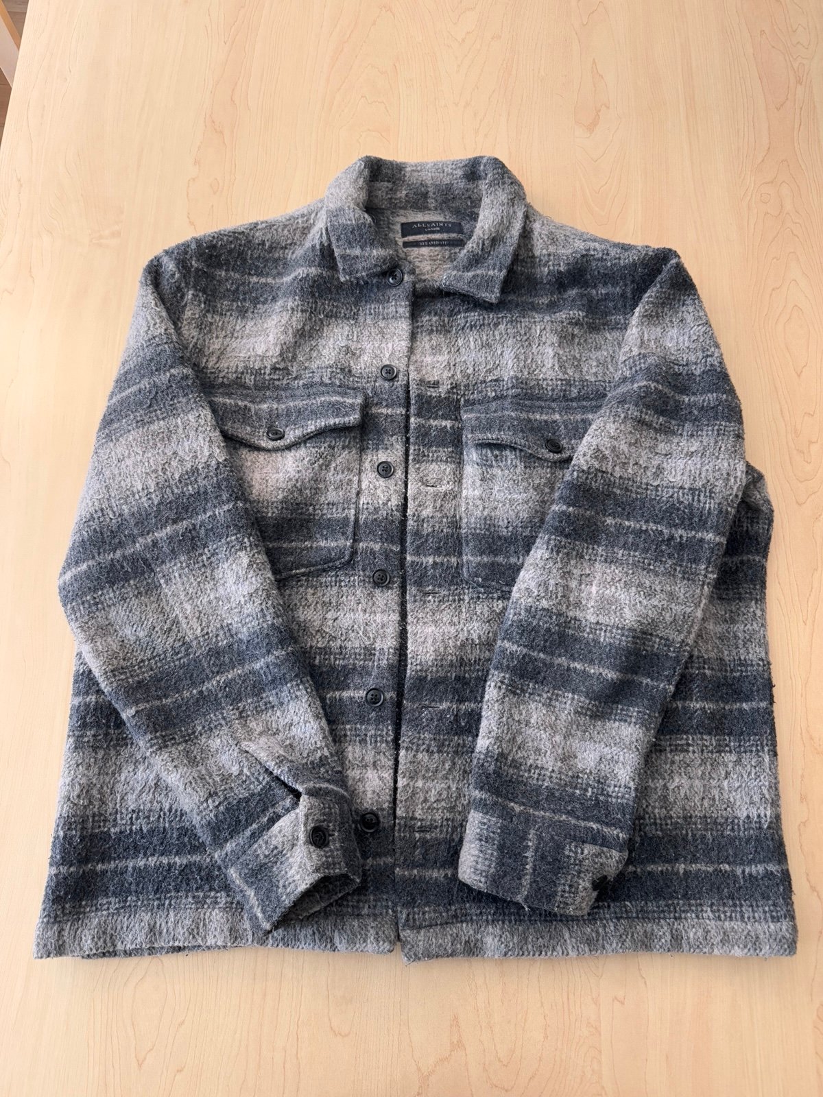 AllSaints Gray Wool Jacket
