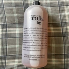 Philosophy Sweet Vanilla Fig Shampoo, Shower Gel & Bubble Bath 64oz (Sealed)