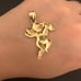 14K Gold Cupid pendant