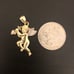 14K Gold Cupid pendant