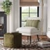 Threshold Costa Cotton Velvet Pouf w/ Removable Fill Olive Green New SOLD OUT
