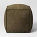Threshold Costa Cotton Velvet Pouf w/ Removable Fill Olive Green New SOLD OUT