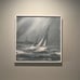 Sea Sailboat Lighthouse Original Oil Painting By Gene Arnett Seascape Framed VTG