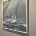 Sea Sailboat Lighthouse Original Oil Painting By Gene Arnett Seascape Framed VTG