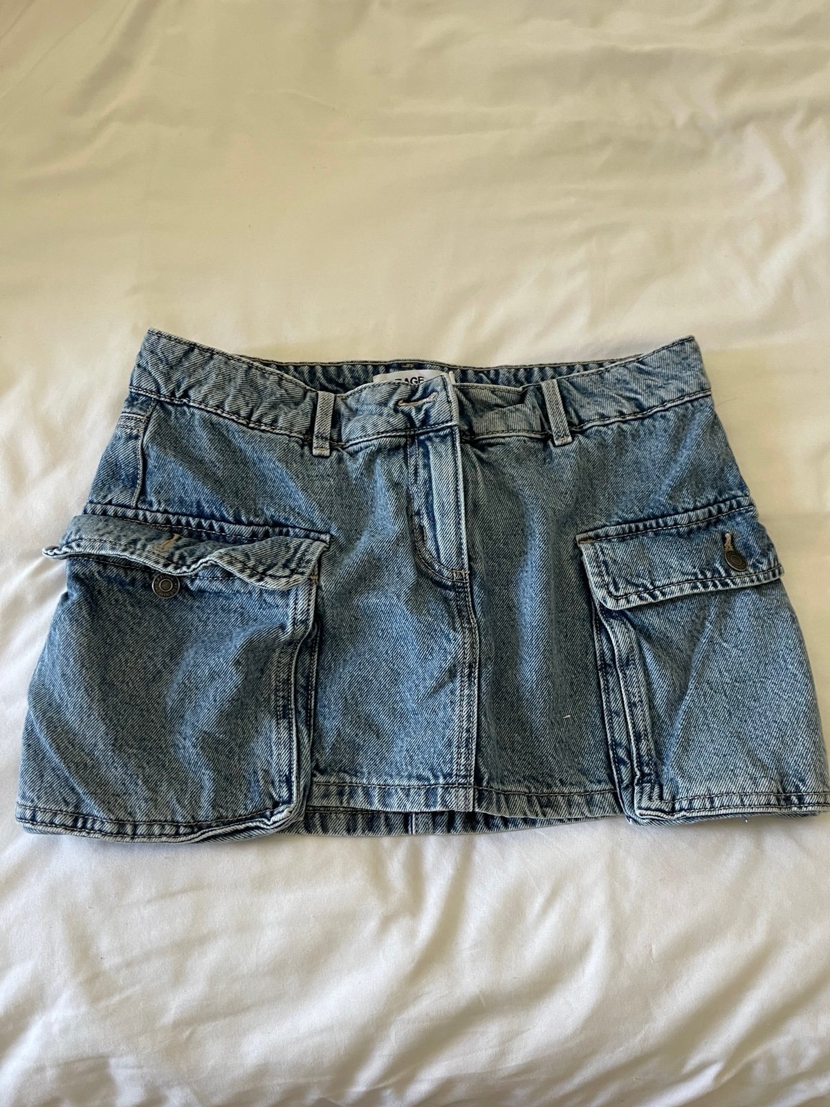 garage denim skirt