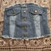 Brand new, unused Karen Solozy 77circa collaboration denim bustier.