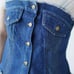 Brand new, unused Karen Solozy 77circa collaboration denim bustier.