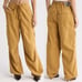 Mother Snacks The Munchie Nerdy Cargo Pants in Wood Thrush Mustard Yellow Sz 25