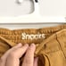 Mother Snacks The Munchie Nerdy Cargo Pants in Wood Thrush Mustard Yellow Sz 25