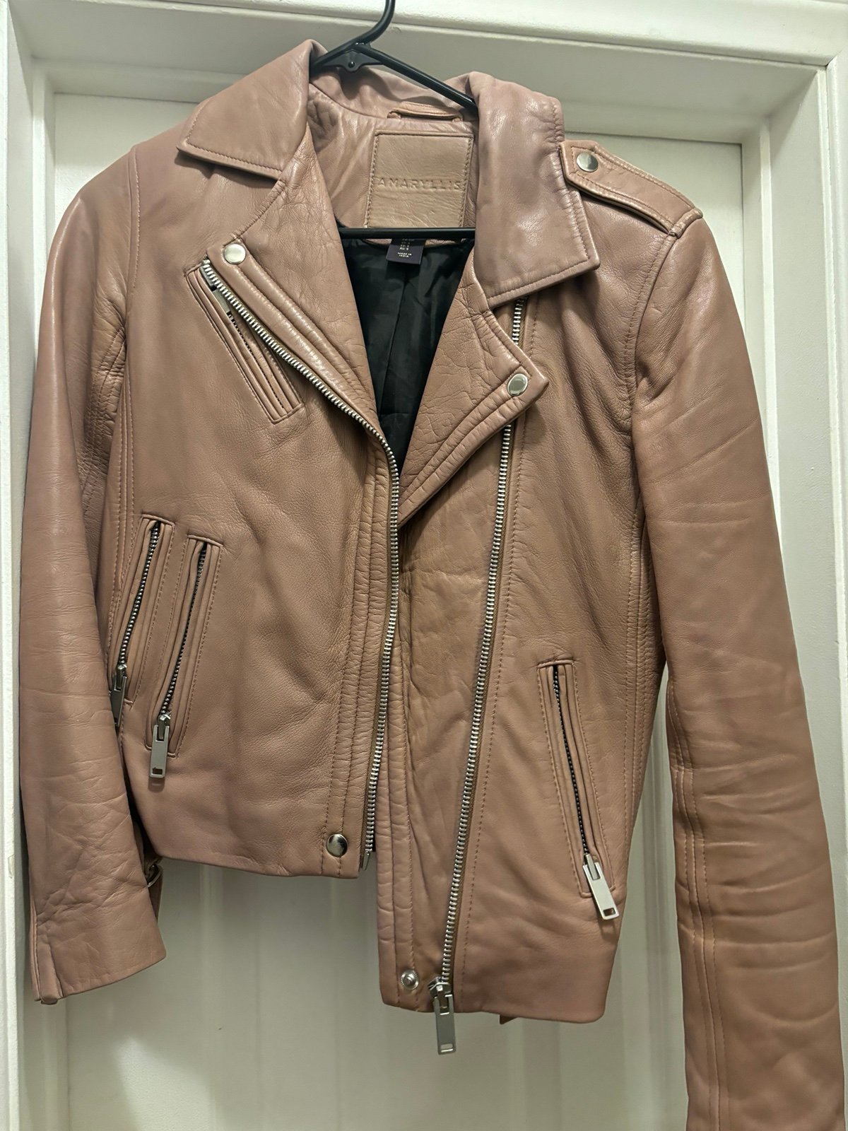 Small Leather women’s moto jacket