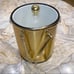 Stylish Modern Luxurious Gold Ice Bucket w Tools