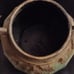 Fancy Metal Garden Urn With Detailed Handles