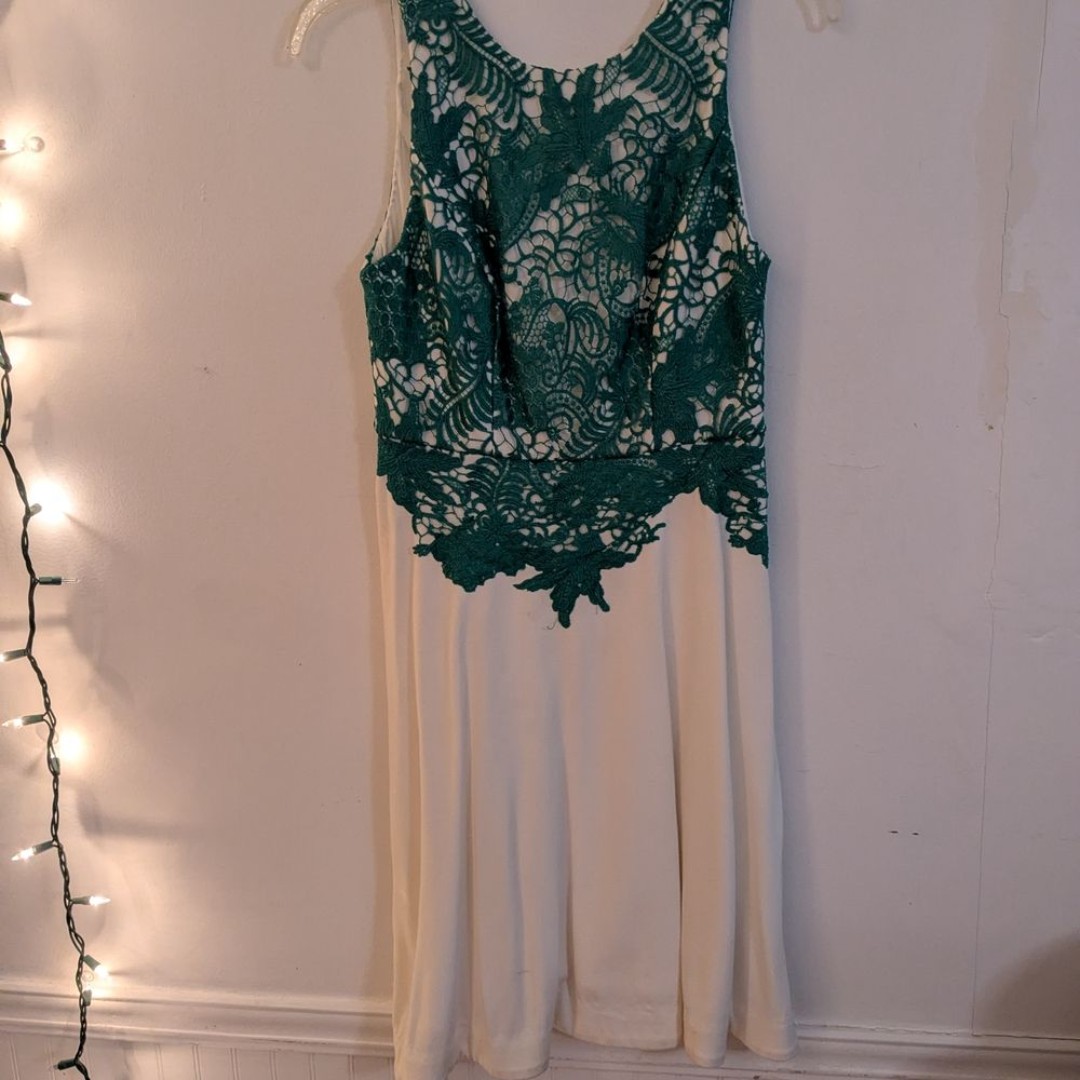 Moulinette Soeurs Elegant Lace Overlay Dress