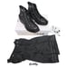 Converse x Martine Ali Chuck 70 De Luxe Wedge Sneaker Triple Black Womens 6 NEW