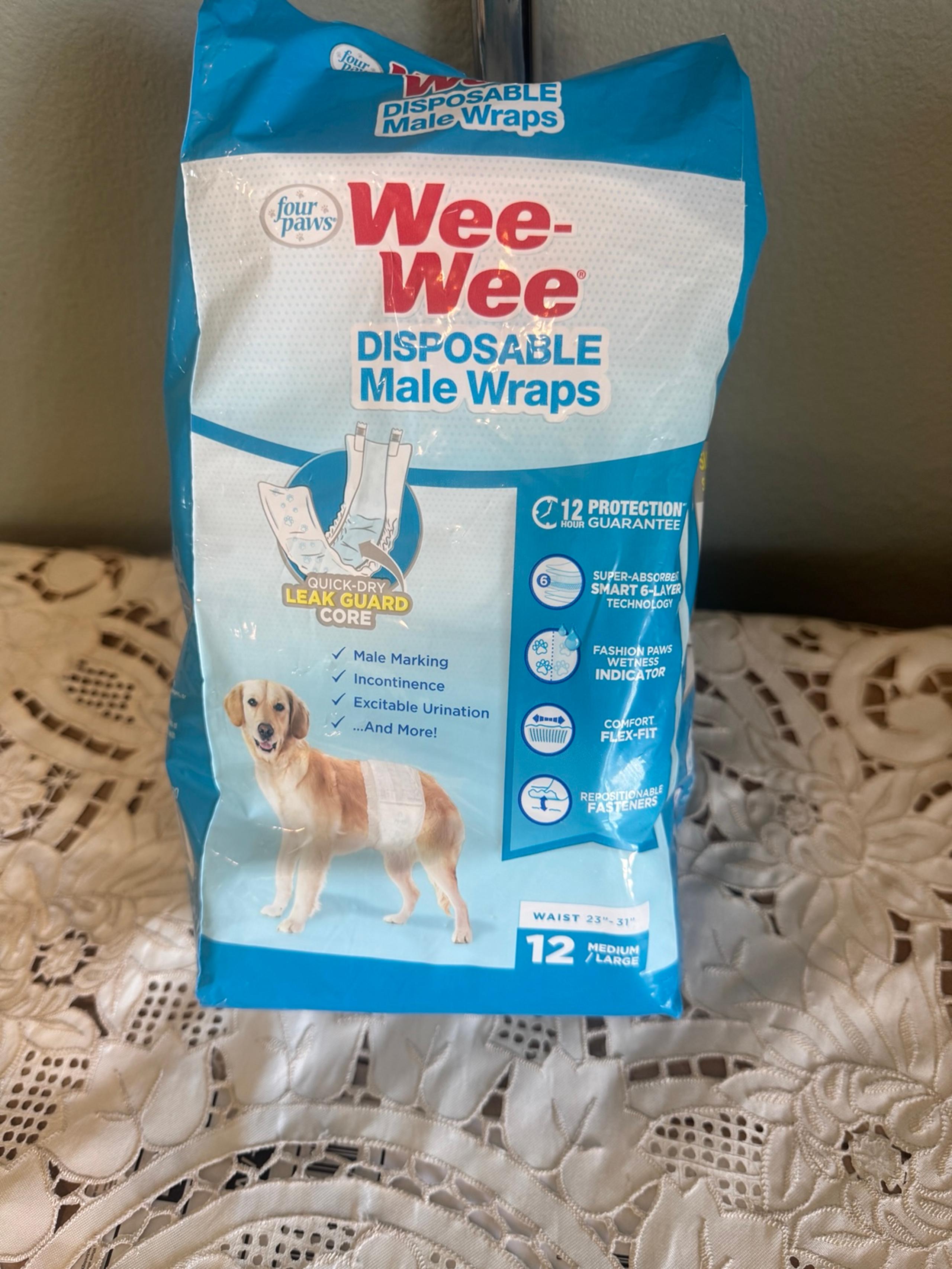 Wee Wee dog diapers size Medium/Large