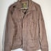 Lucky Brand Chore Coat Military Jacket Corduroy VTG Size XL Brown Pockets Hiking