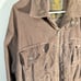Lucky Brand Chore Coat Military Jacket Corduroy VTG Size XL Brown Pockets Hiking