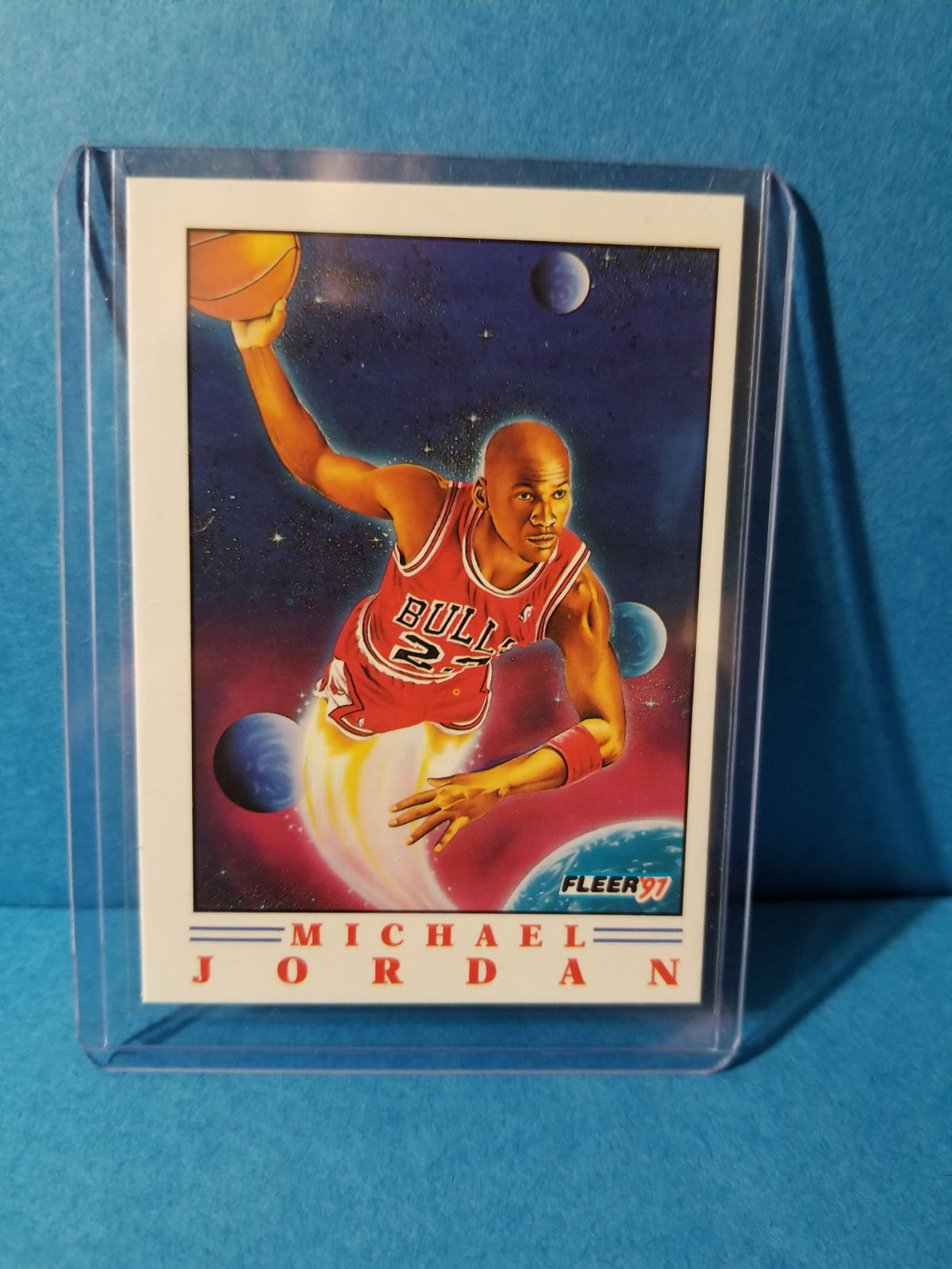 Michael Jordan Bulls space jam fleer 91