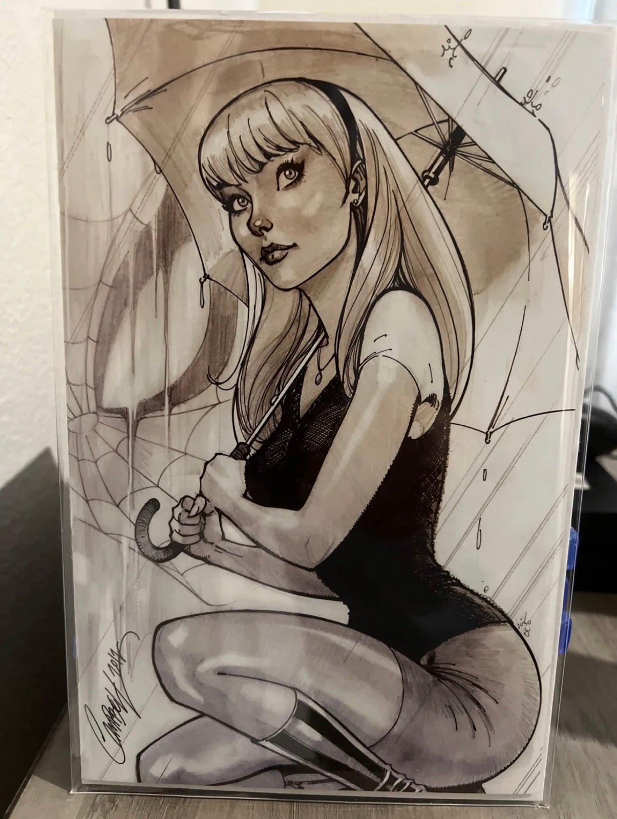 AMAZING SPIDER-MAN 14 L J SCOTT CAMPBELL VIRGIN VARIANT COVER 2019 gwen stacy