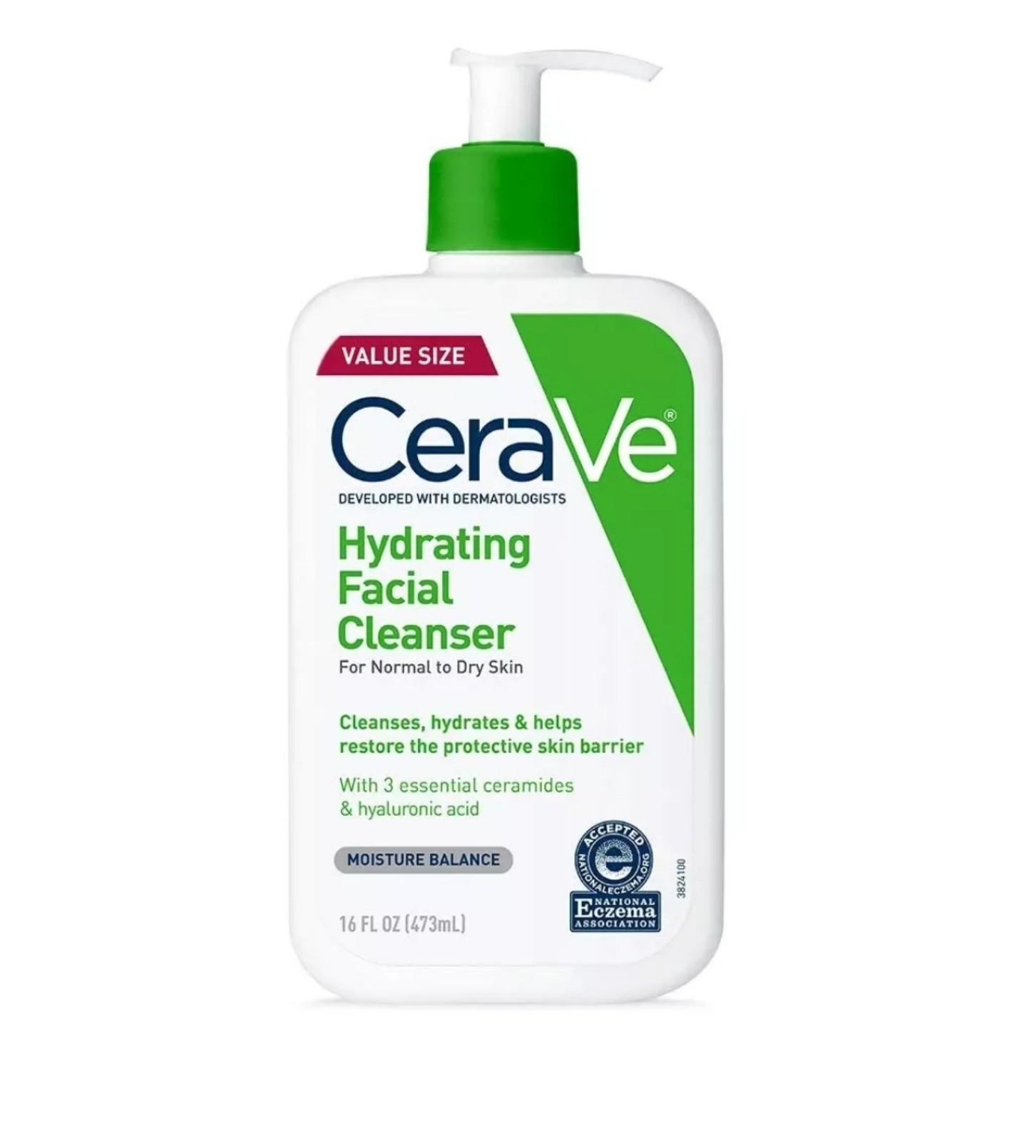 CeraVe Hydrating Facial Cleanser, Daily Face Wash, 12 fl oz (Pack Of 9)