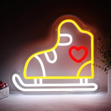 Ice Skate Neon Sign, LED