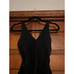 NWT Andie Women's The Amor Deep V One Piece Smooth Swimsuit Black Size S