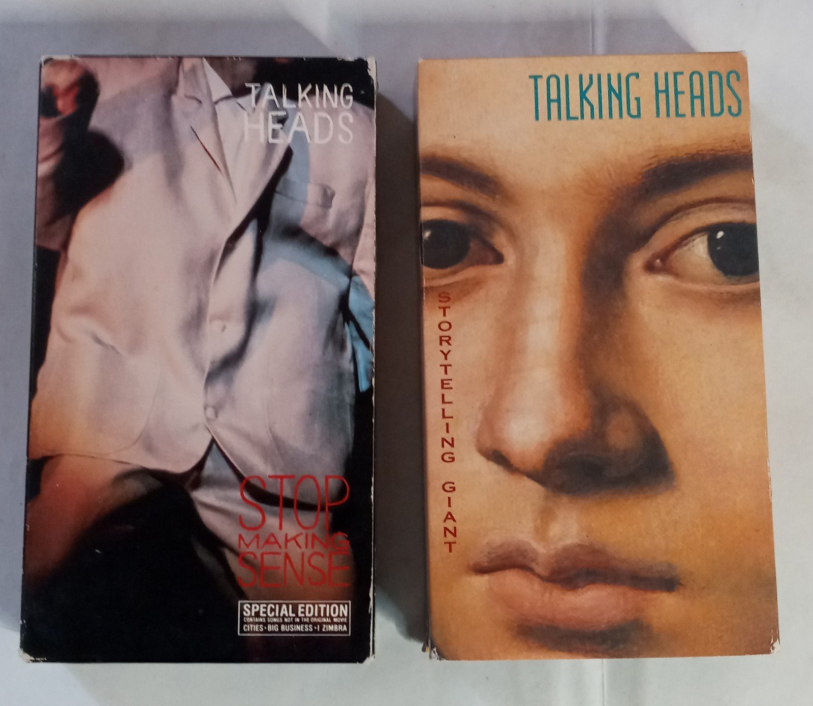 Talking Heads 2 Lot VHS-Stop Making Sense Special Ed & Storytelling Giant-VG