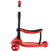 Kids Foldable Kick Scooter 3 Wheels Removable Seat LED lights 4 Adjustable Heigh