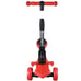 Kids Foldable Kick Scooter 3 Wheels Removable Seat LED lights 4 Adjustable Heigh