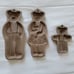 Vintage Hartstone Family of 3 Bears New Country Gear Cookie Press Molds