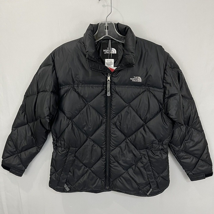 The North Face Girls Tamba Kosi Down Puffer Jacket Size L 14/16 Black