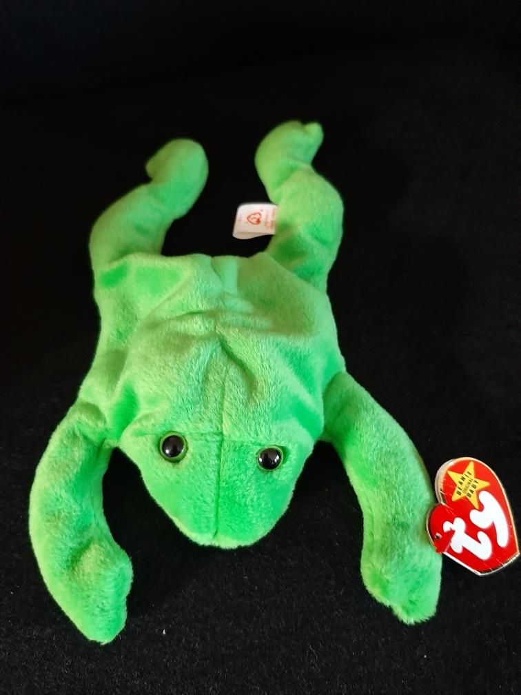 Rare legs the frog beanie baby