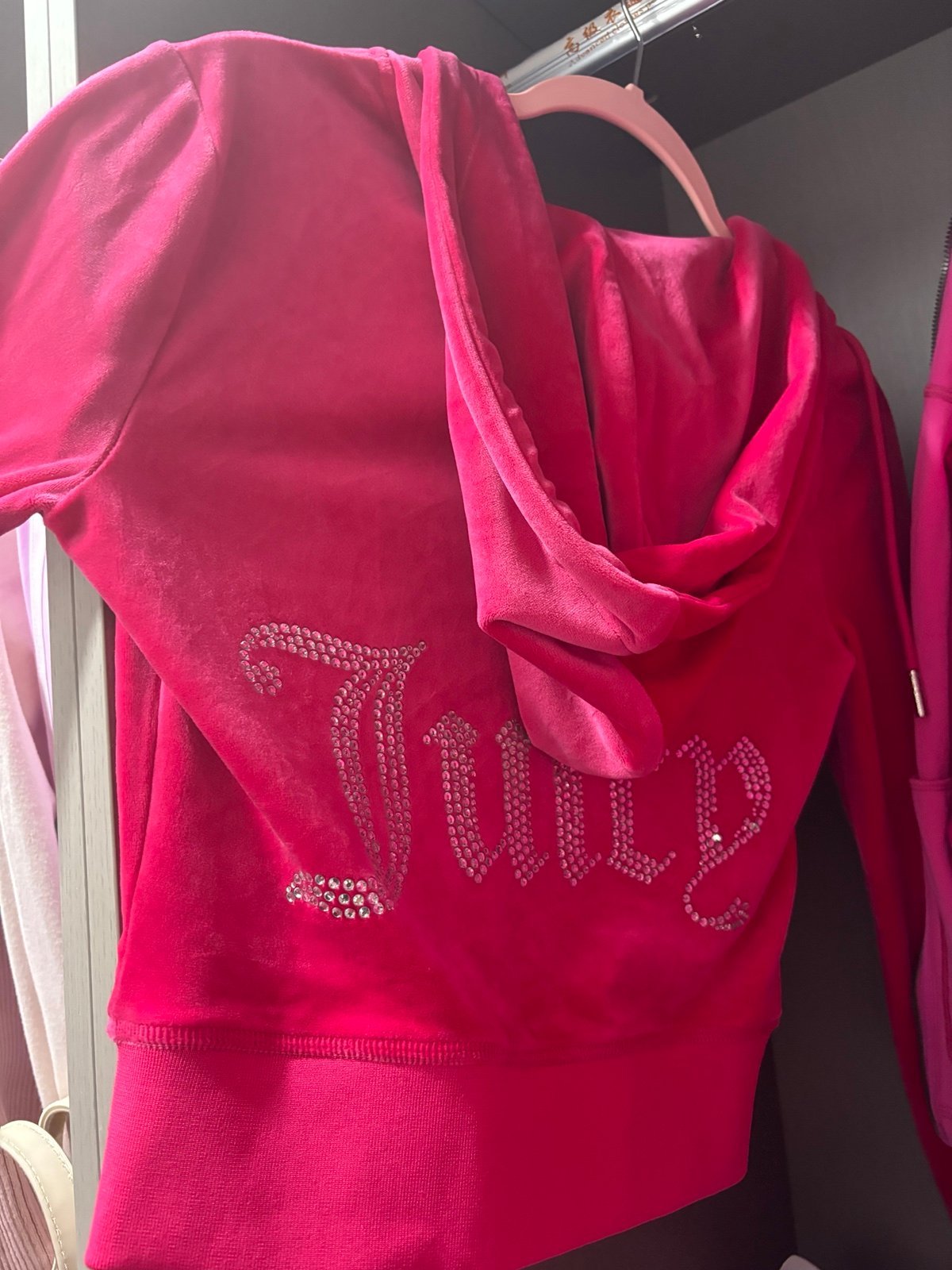 Velour Rhinestone Juicy Couture Hoodie