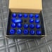 New 20PCs Blue Rays Style Lug Nuts M12x1.5