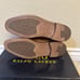 Polo Ralph Lauren Men’s Damon Tan Burnished Leather Dress Shoes Size 10 D New