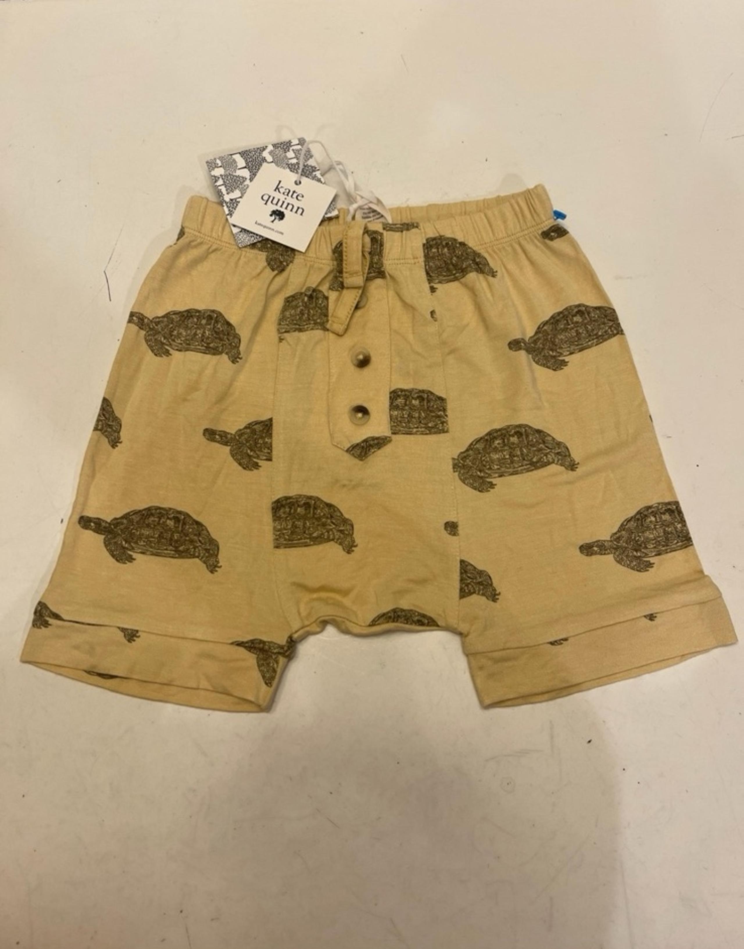 Kate Quinn toddler yellow with turtles shorts