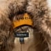 bebe fur cropped jacket with gold lining