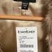 bebe fur cropped jacket with gold lining