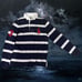 striped long sleeve polo big pony chief keef glo gang type