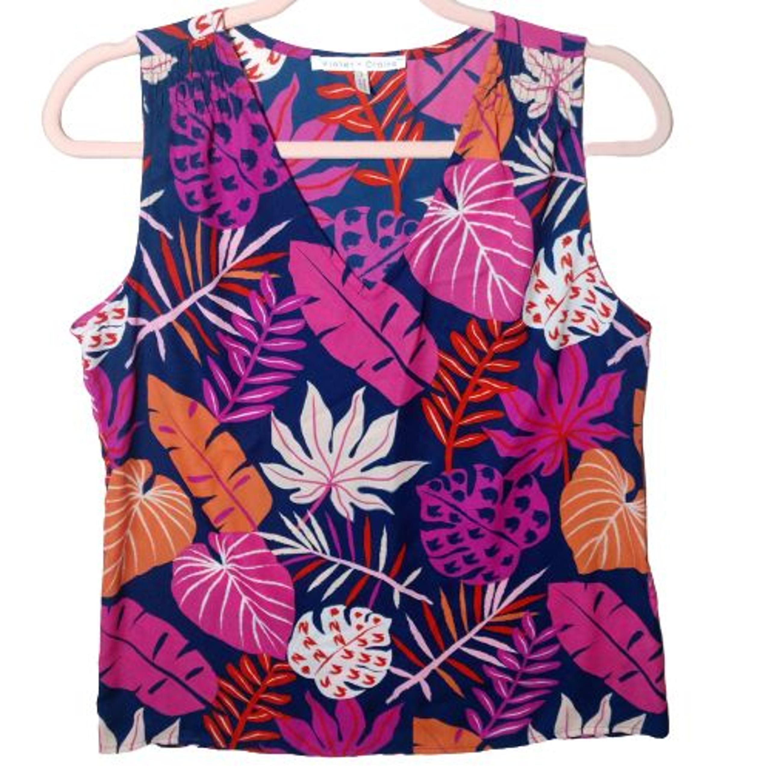 Violet + Claire Floral Sleeveless Blouse