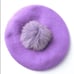 Paris Perfect Purple Faux Fur Beret
