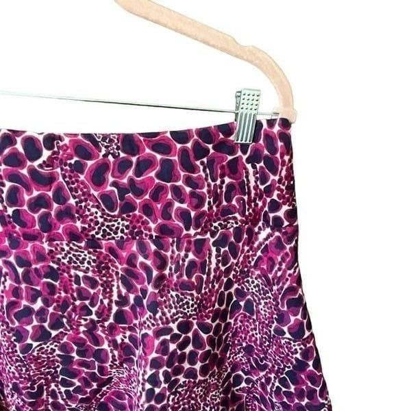 Lilly Pulitzer Womens Pink Animal Print Pleated Charleston Skirt Size 12