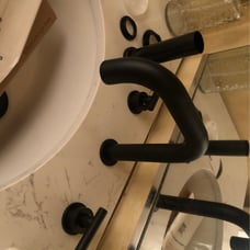 KES bathroom faucet in matte black