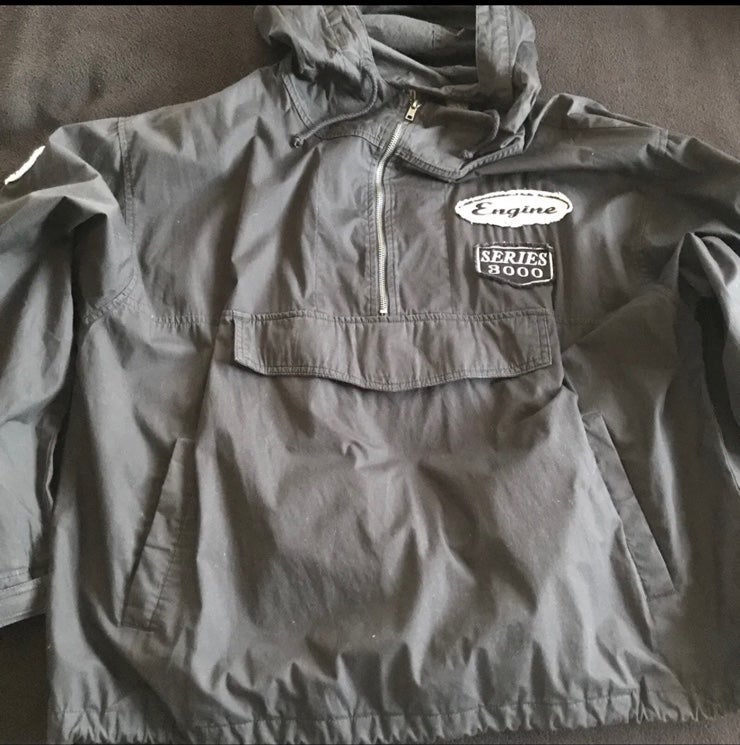 Gap Vintage 90’s Men’s Pullover Racer Anorak 1/4 Zip Hooded Windbreaker Jacket