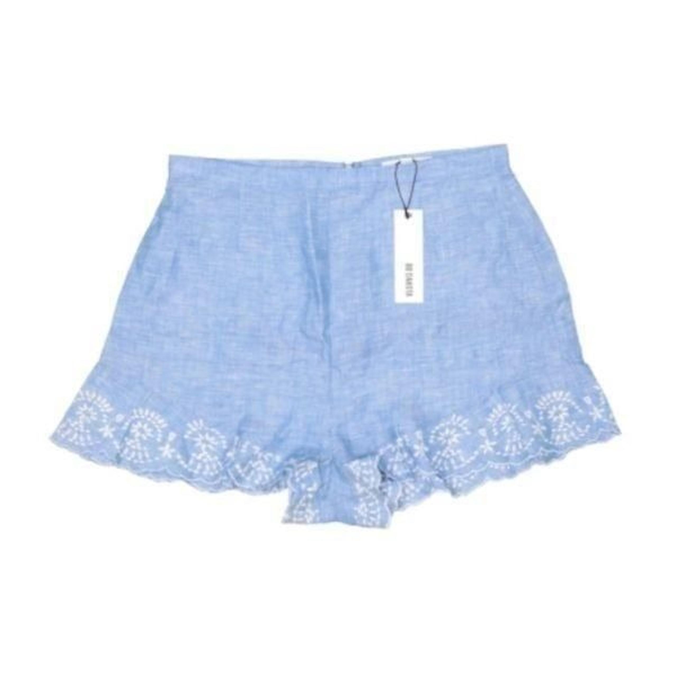 BB Dakota Shorts 8 Medium Linen Scallop Women Bottoms NWT Summer Boho Festival