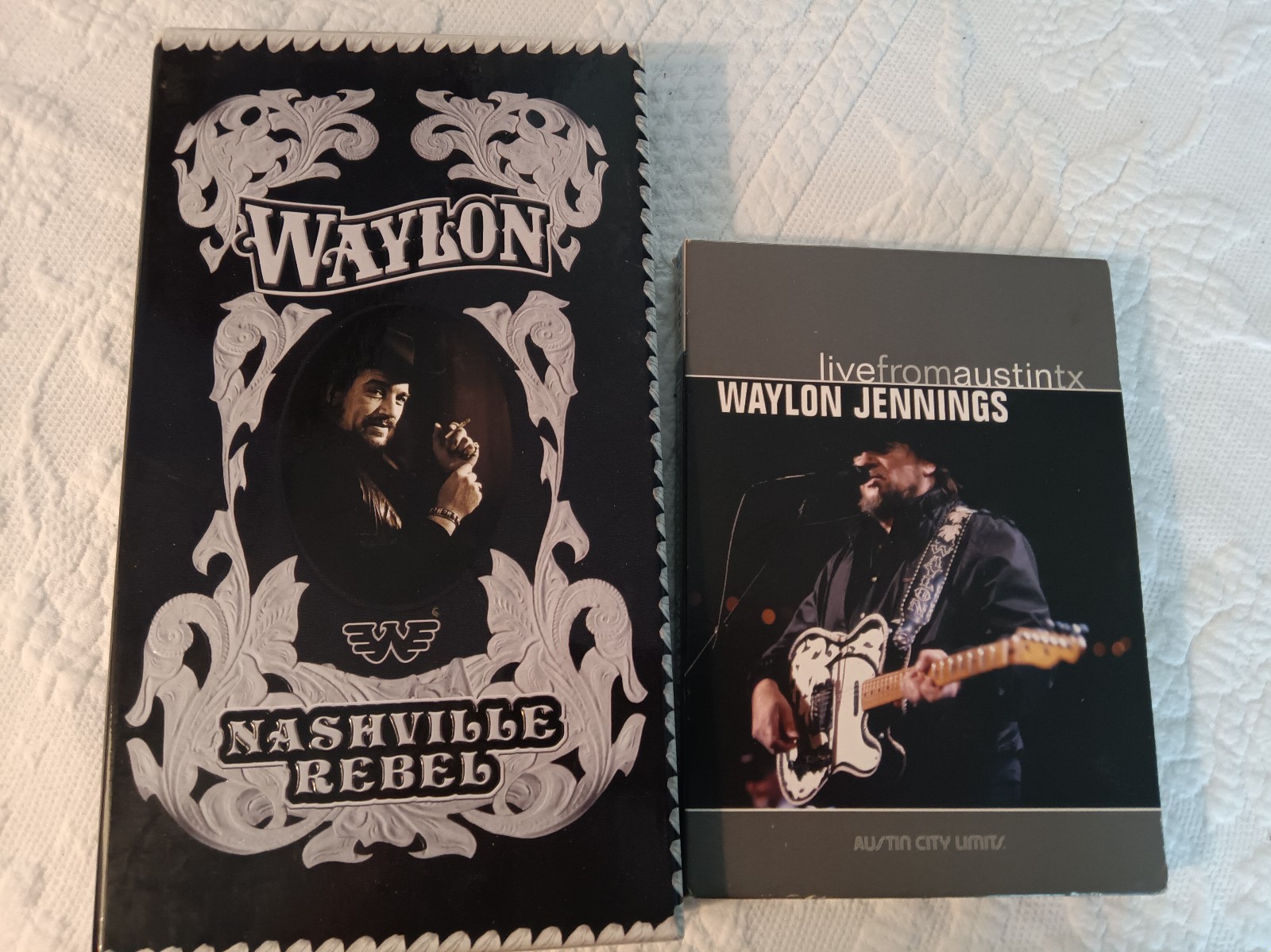 Waylon Jennings, Live from Austin DVD, & Waylon, Nashville Rebel box set