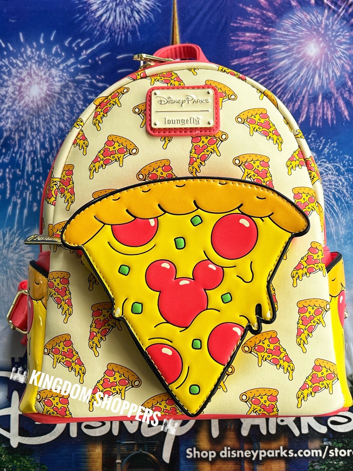 2024 Disney Parks Eats Collection Pizza Mickey Mouse Loungefly Backpack NEW